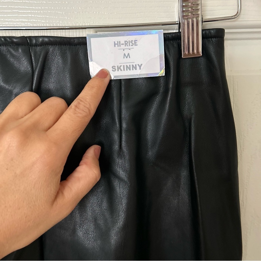 Tinseltown | High Rise Skinny Faux Leather Leggings - Picture 7 of 11